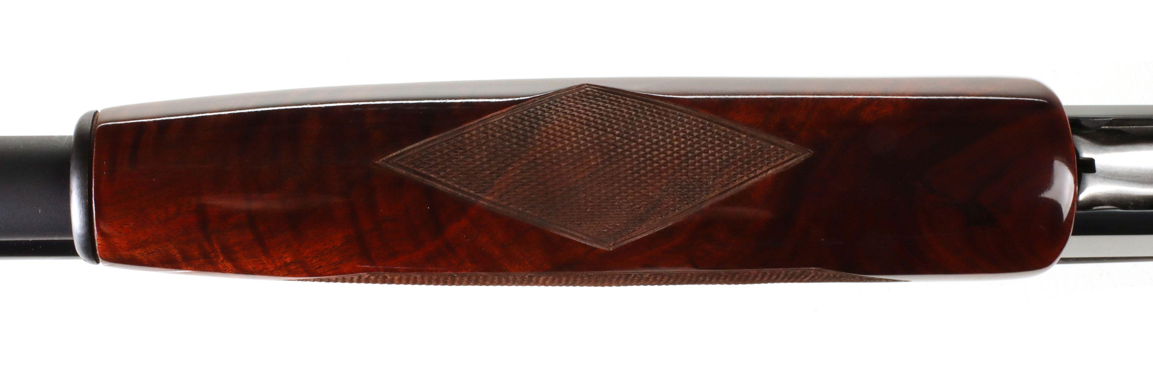 A CLEAN WINCHESTER 16 GAUGE MODEL 12 WITH GREAT WOOD