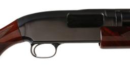 A CLEAN WINCHESTER 16 GAUGE MODEL 12 WITH GREAT WOOD