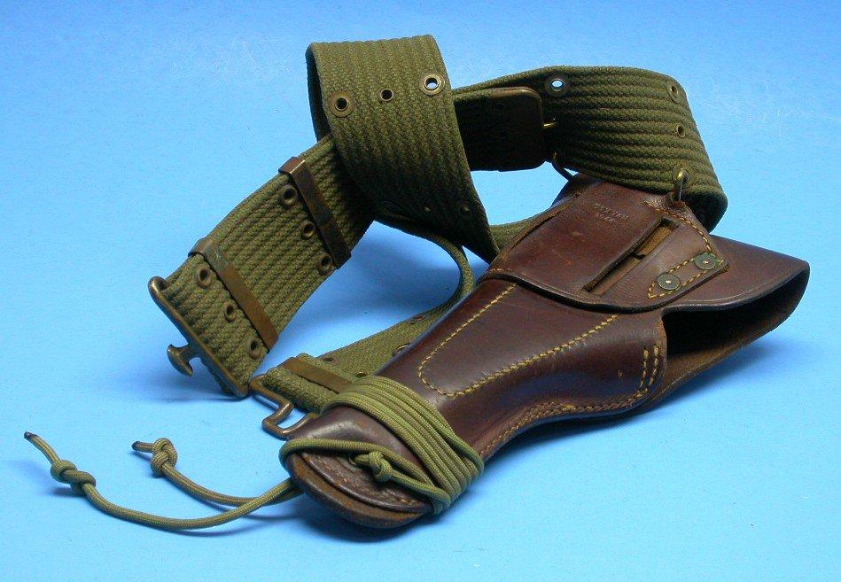 US Military WWII-Korea M1911 Pistol Holster & Web Belt (RPA)