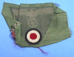 Three German Army WWIIi Breast and Hat Eagle Patches