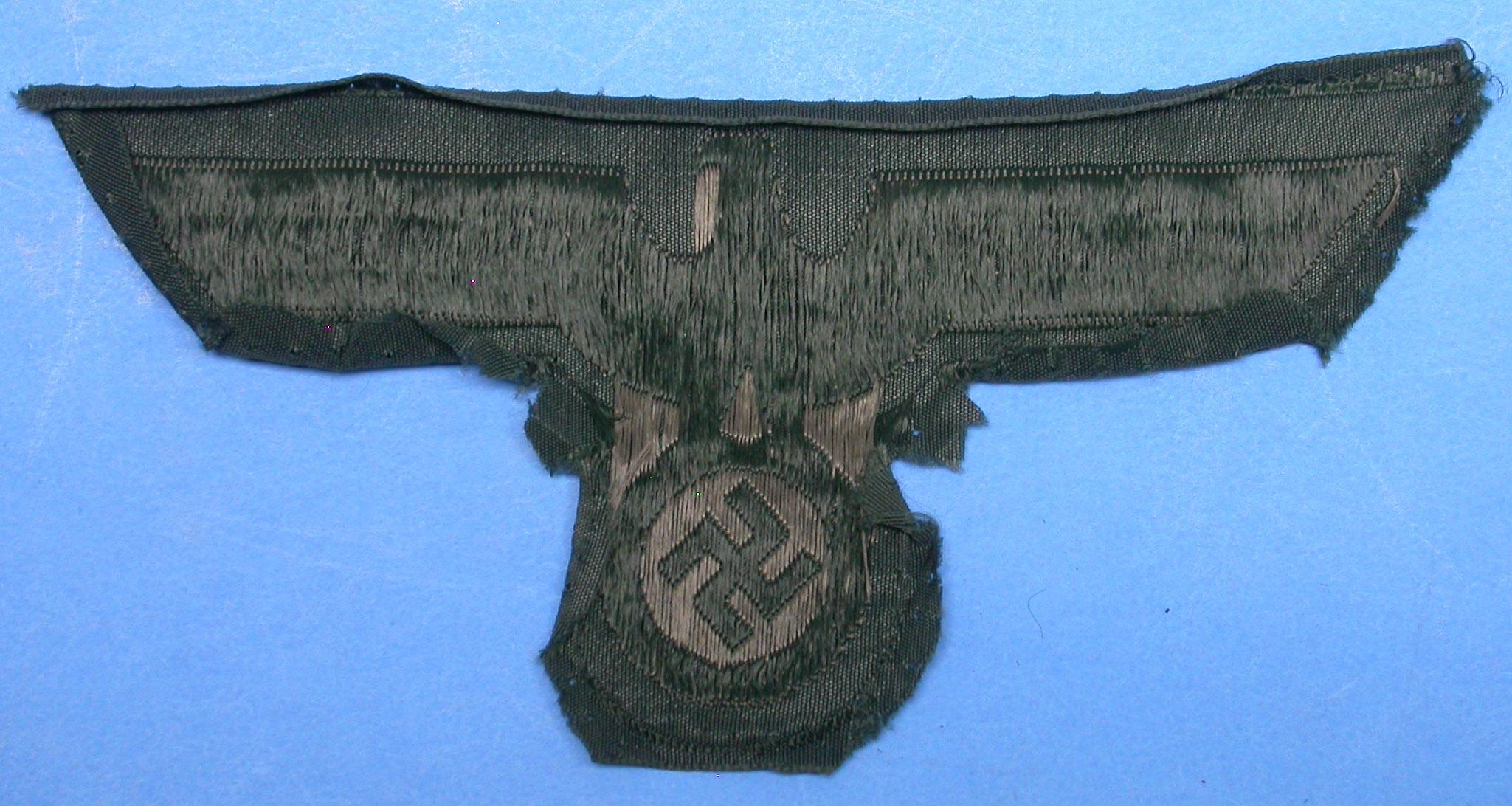 Three German Army WWIIi Breast and Hat Eagle Patches