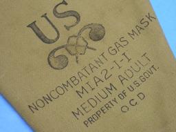 US WWII Non-Combatant Gas Mask (MOS)