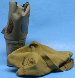 US WWII Non-Combatant Gas Mask (MOS)