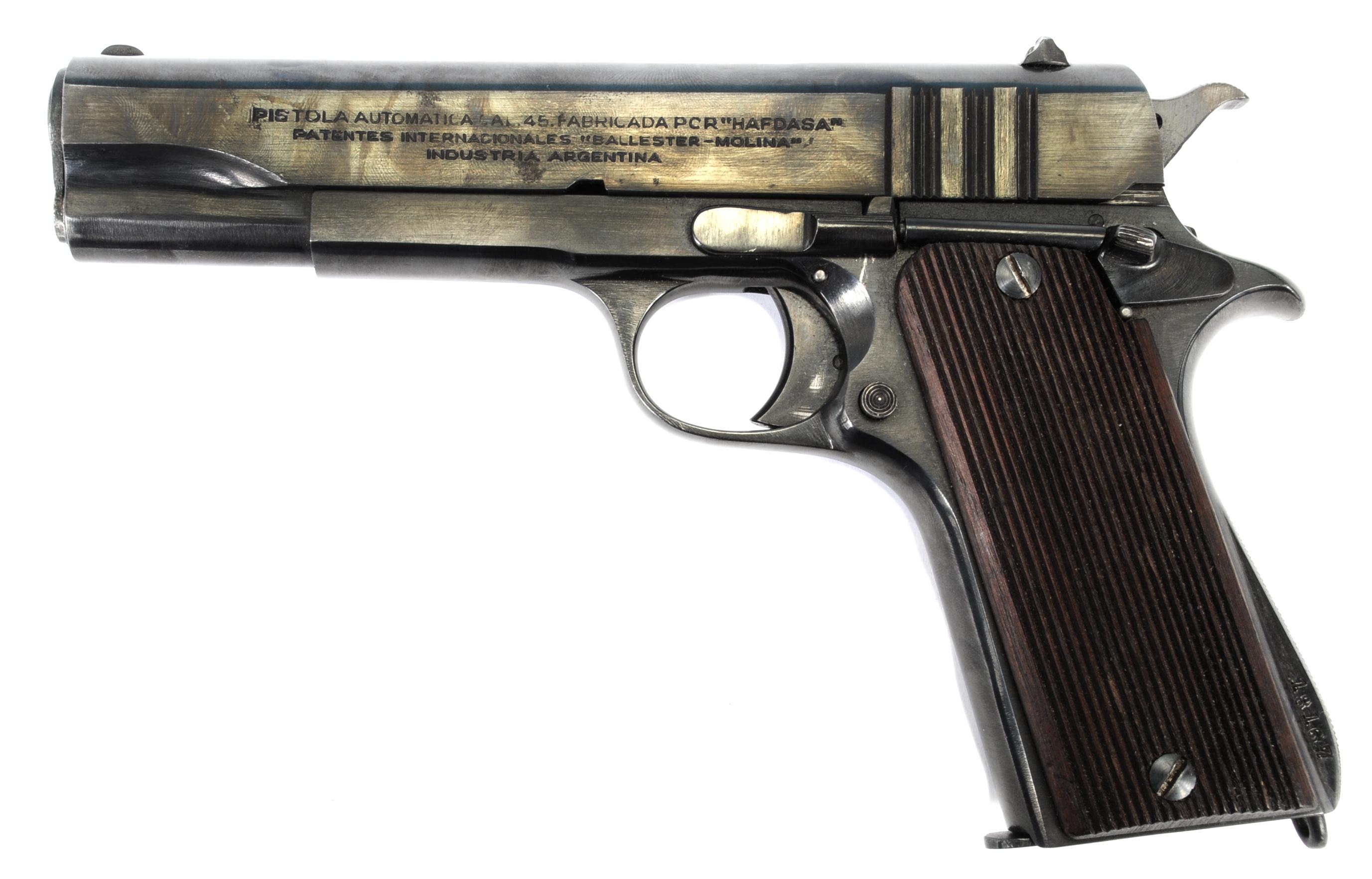 British Used Argentinian Ballester Molina 1911 45 ACP Semi Auto Pistol FFL Required B5008  (RBX1)