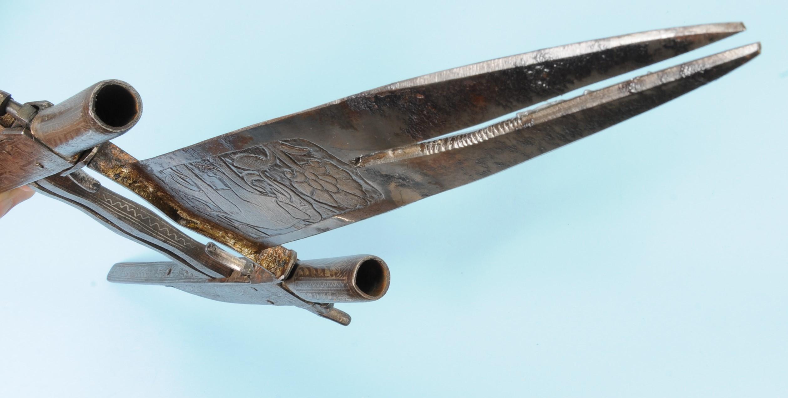 Indo-Persian 19th Century Combination Pistol Katar Dagger (KEN)