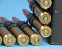 Ammo Can of 95 Rds of Greek Military HXP 50-BMG Linked Ammunition (MJS)