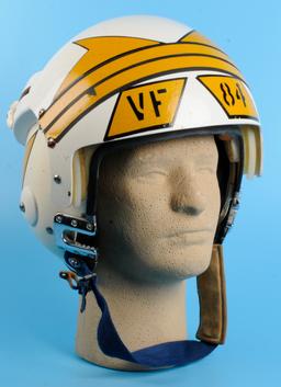 US Navy Issue VF-84 Jolly Rogers APH6 Dual Visor Flight Helmet and Militaria Grouping (KJS)