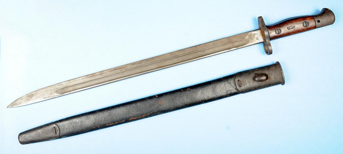 British World War I M-1907 No. 1 Mk. 3 Enfield Bayonet & Scabbard (HKR)