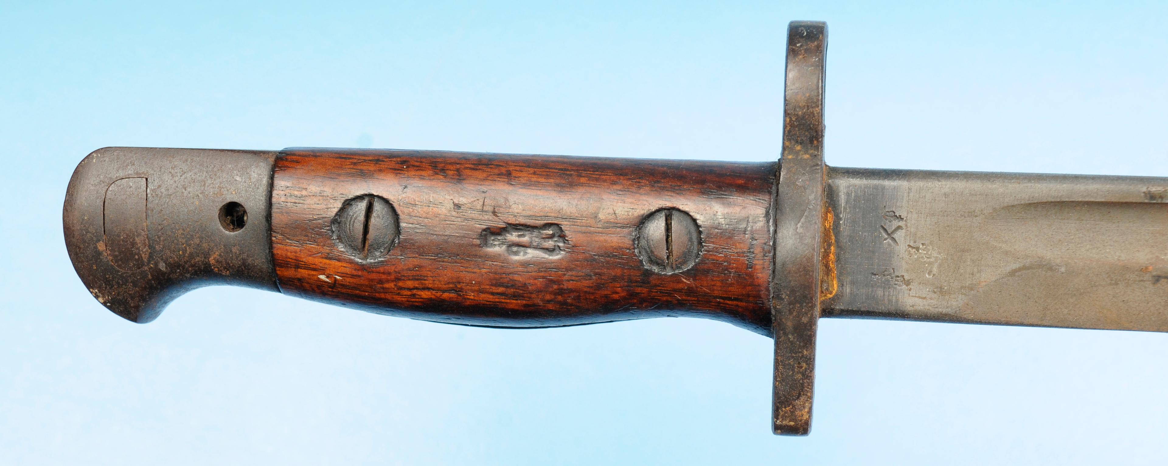 British World War I M-1907 No. 1 Mk. 3 Enfield Bayonet & Scabbard (HKR)