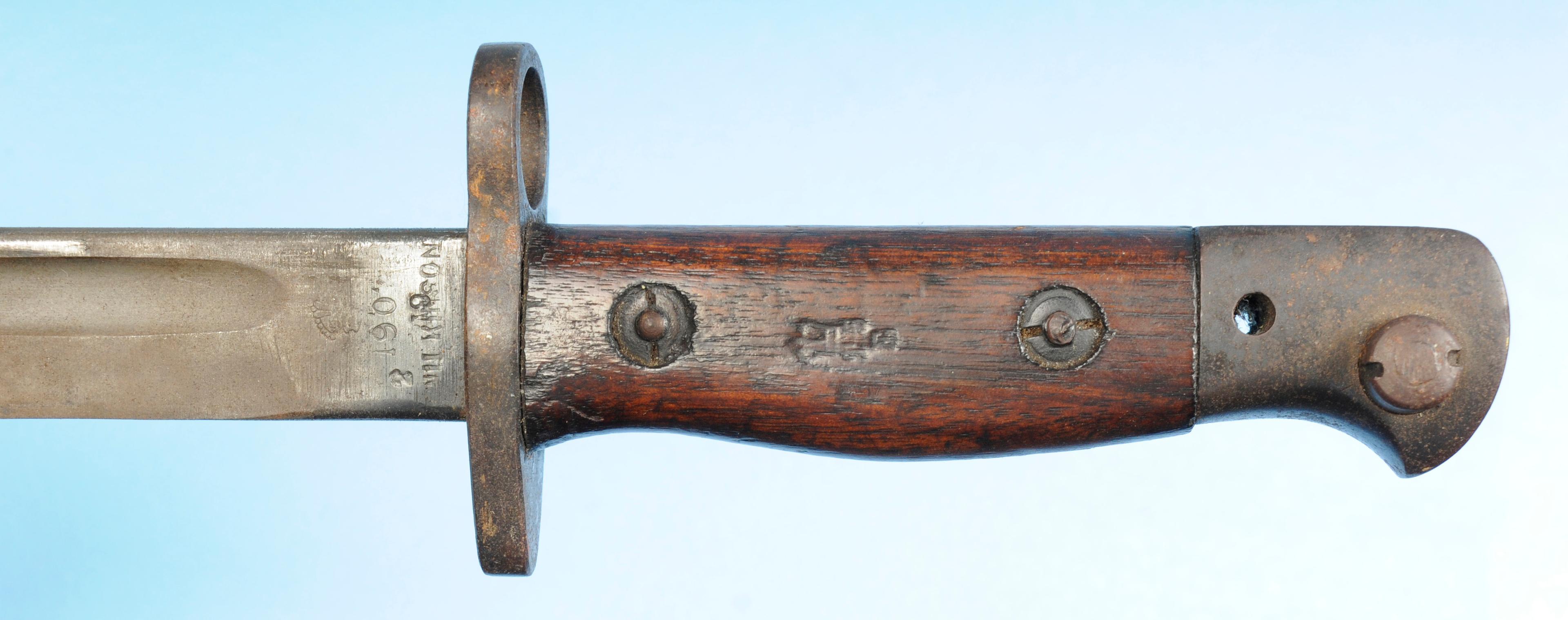 British World War I M-1907 No. 1 Mk. 3 Enfield Bayonet & Scabbard (HKR)