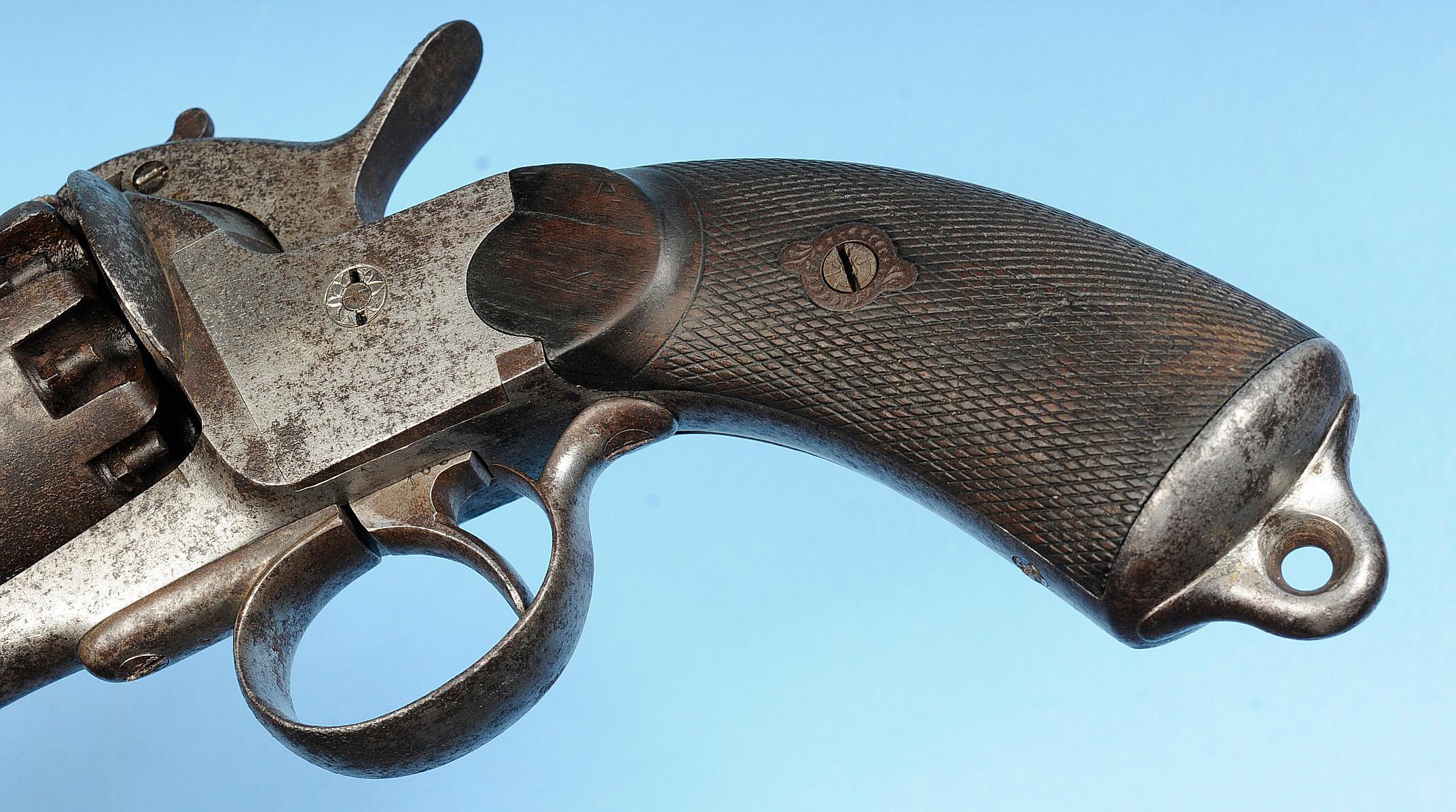 Civil War Confederate LeMat 2nd Pattern "Grapeshot" Revolver, .42 Cal / 18 Ga, Antique #1686 (CSK1)