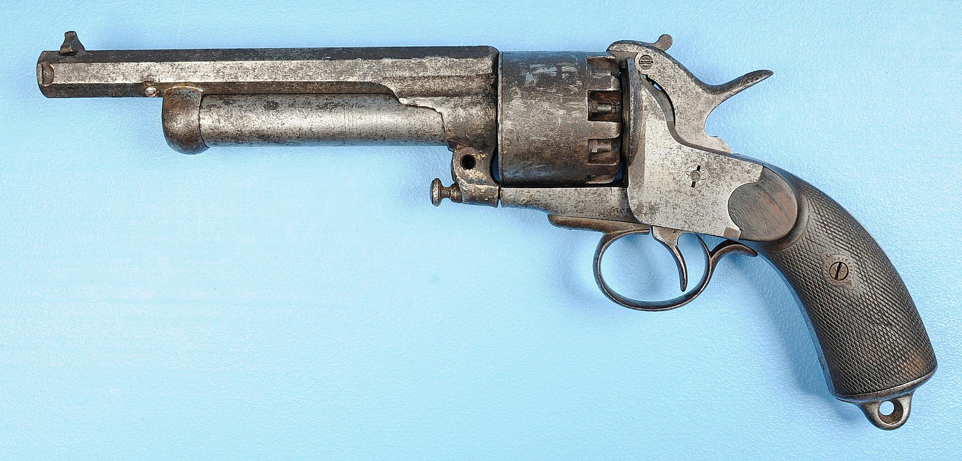 Civil War Confederate LeMat 2nd Pattern "Grapeshot" Revolver, .42 Cal / 18 Ga, Antique #1686 (CSK1)