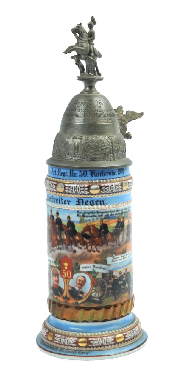 Imperial German Field Artillery Beer Stein (MOS)