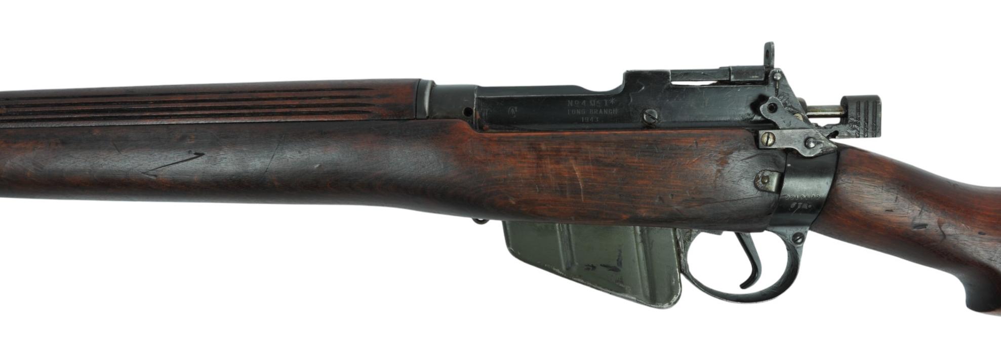 Canadian Military WWII era Long Branch #4 .303 Lee-Enfield Bolt-Action Rifle - FFL # 22L9672 (F1M1)