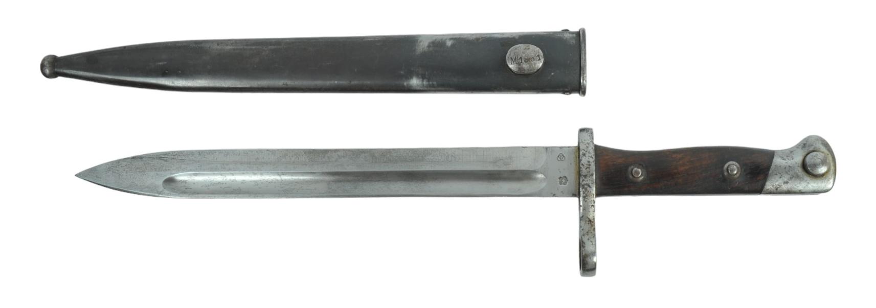 German Contract Chilean Military M1895 Mauser Rifle Bayonet (MOS)