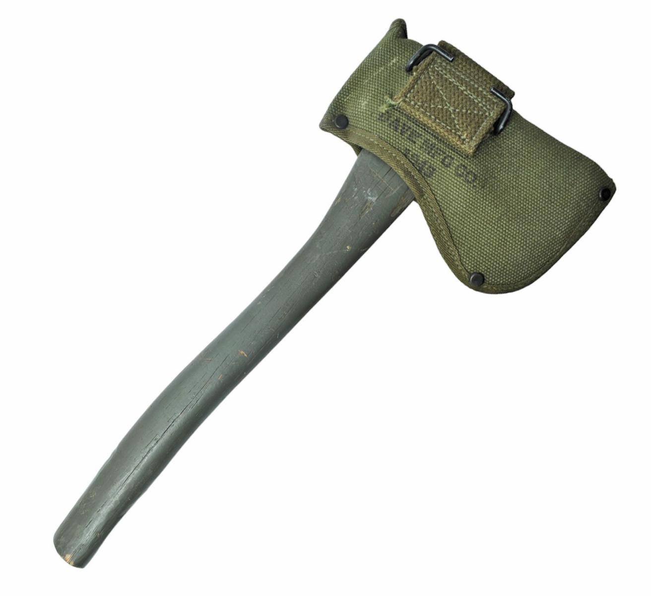 US Military WWII Issue Hand Axe & Cover (A)