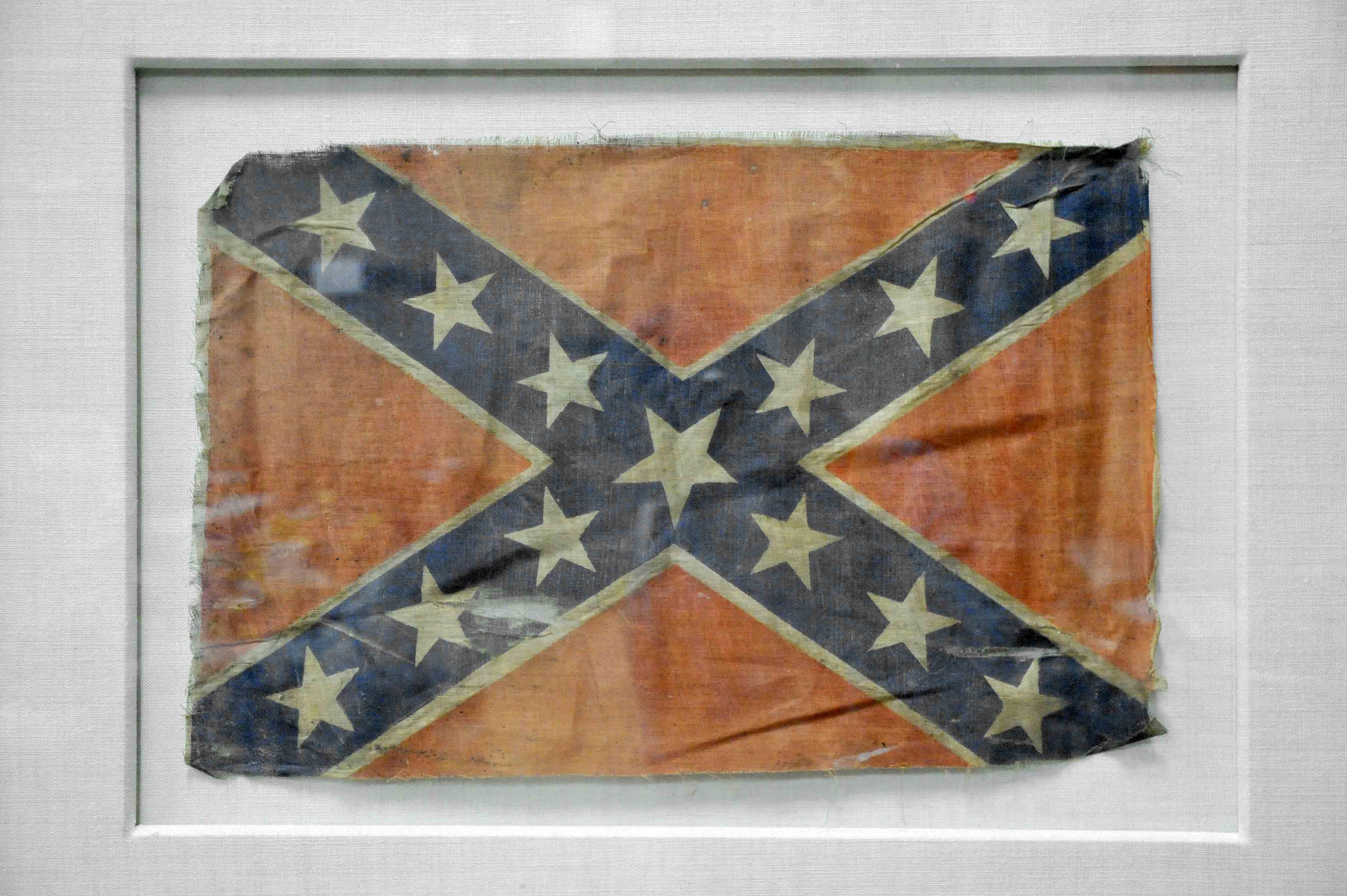 Framed Confederate Battle Ensign Flag (HKR)