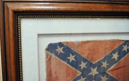 Framed Confederate Battle Ensign Flag (HKR)