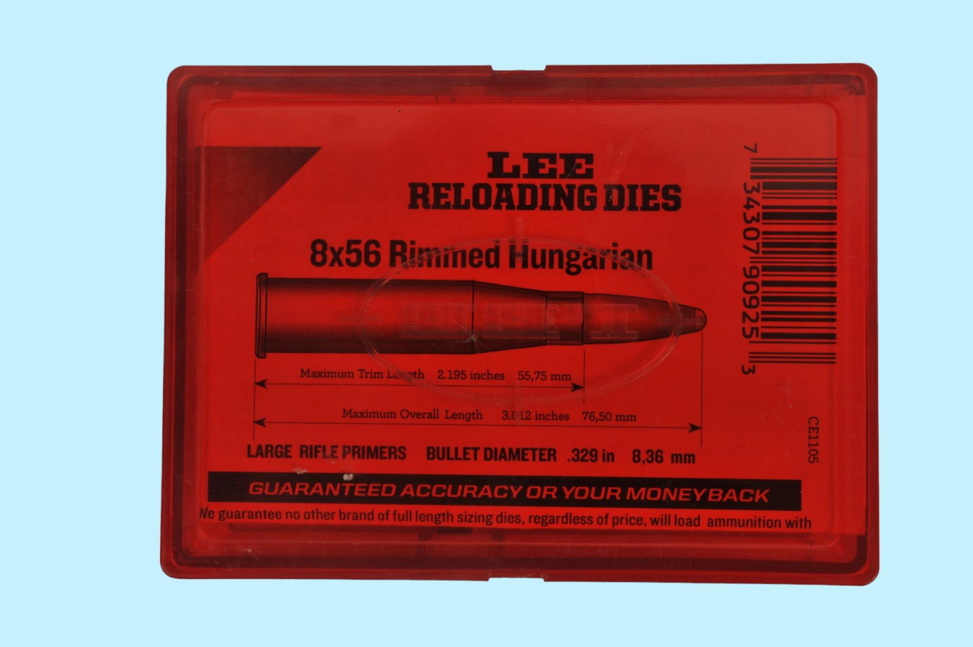 Reloading Dies (.43 Mauser, .43 Spanish, 8x56mmR Hugarain, 8mm Lebel)   (AJF)