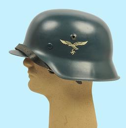 *German Luftwaffe WWII M42 "Restored" Combat Helmet (AH)