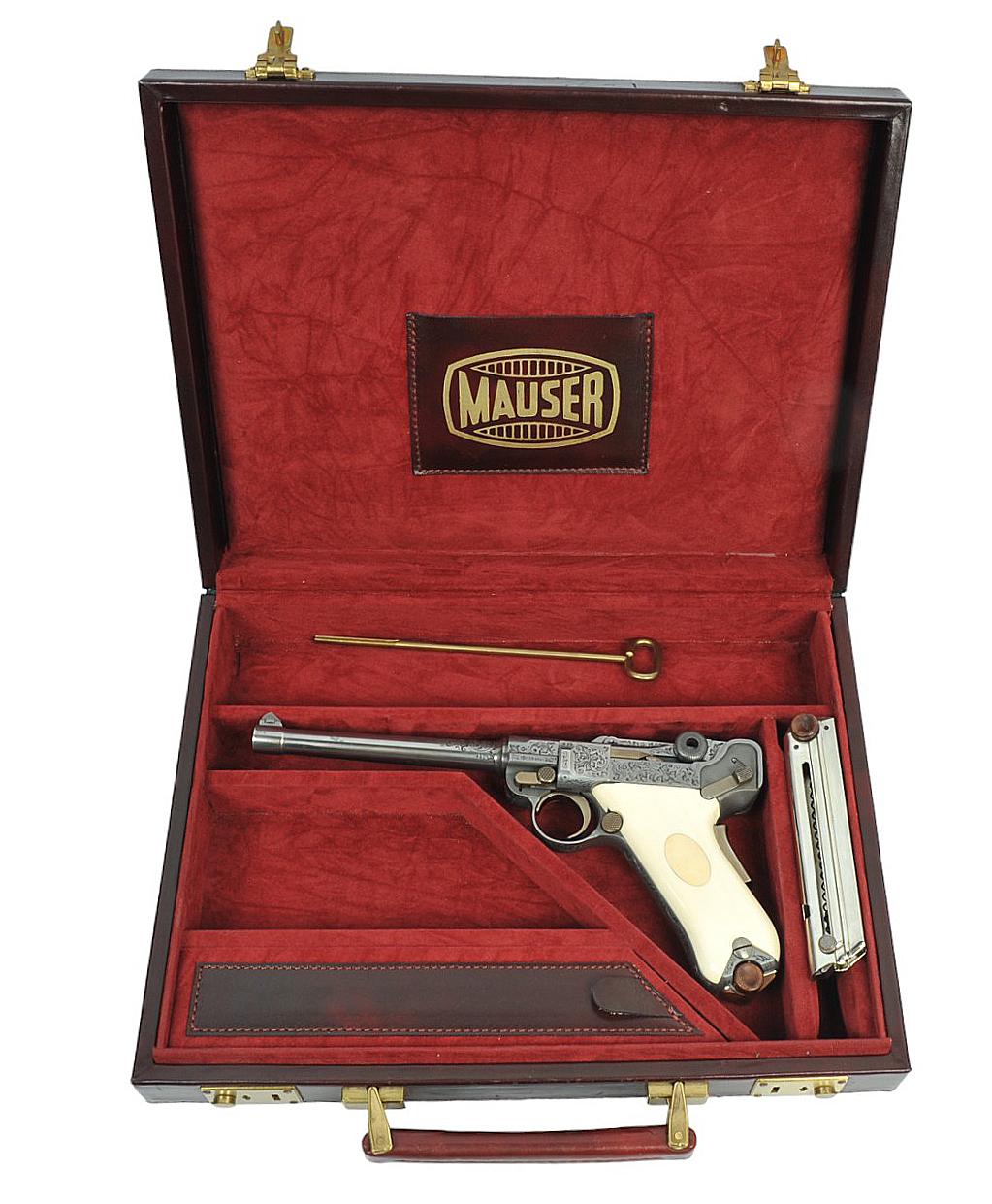 Beautiful Cased Mauser Parabellum 08 Luger 9MM Semi-auto Pistol FFL Required 11.015562 (MPL1)