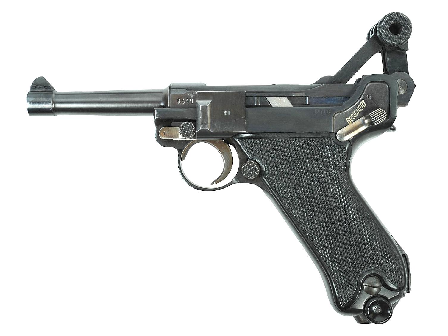Rare German World War II "Black Widow" Mauser 42/42 Code P08 9mm Luger FFL Required 9519 (MPL1)