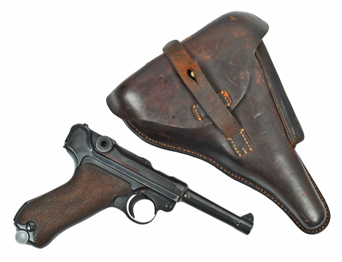 German WWII Matching Police Eagle K Marked P08 9mm Luger Semi Auto Pistol FFL Required 4257 (MPL1)