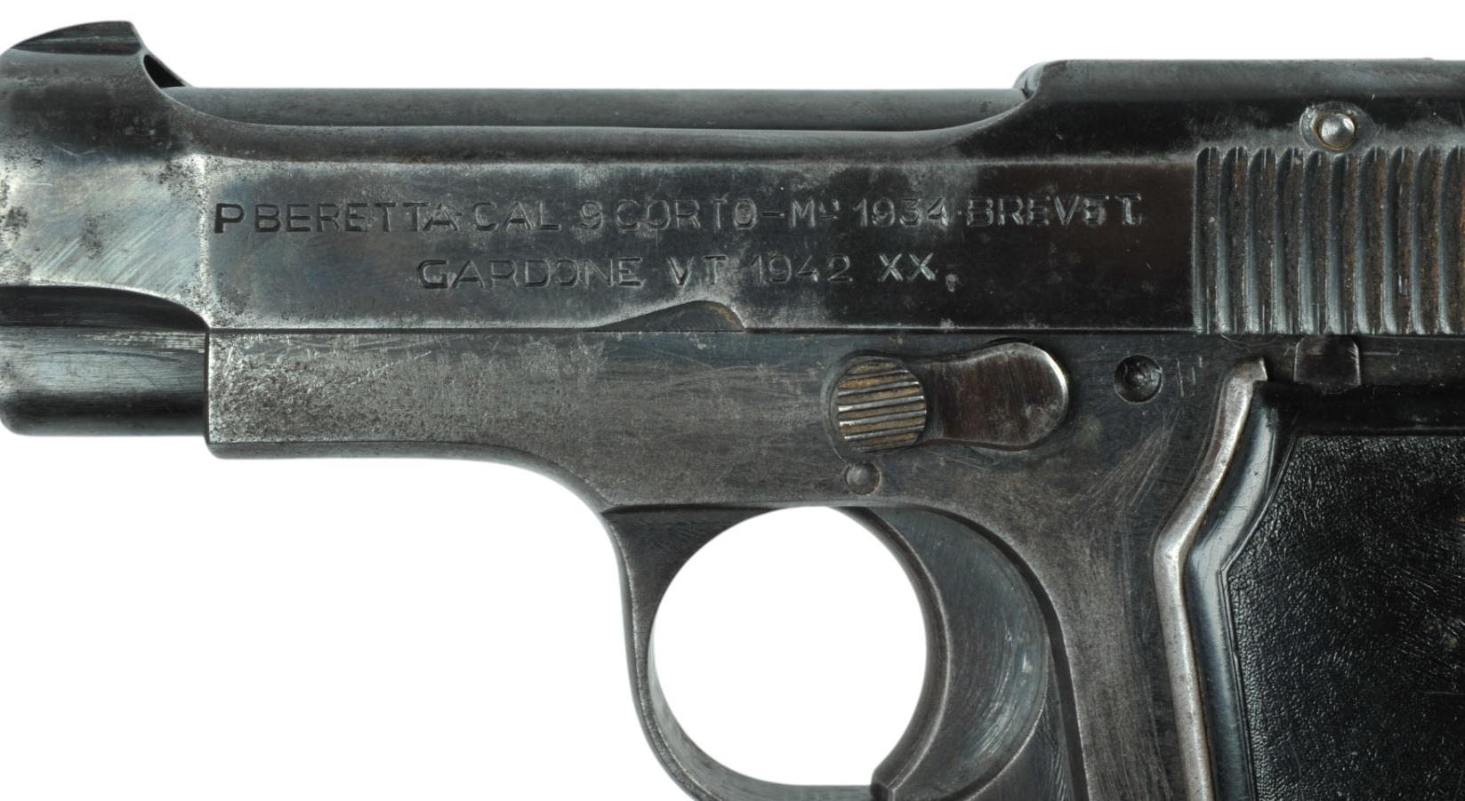 Italian Military WWII era Beretta M34 9mm Corto (.380) Semi-Automatic Pistol - FFL # 980043 (SGF1)