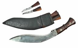 British Broad-Arrow marked Nepalese Gurka Kuhkri Combat Knife (LPT)