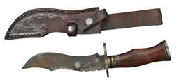 Three Custom Damascus-Steel Knives  (DTE)