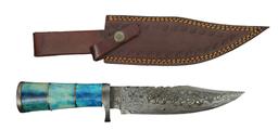 Three Smith Custom Made Damascus-Bladed Knives (DTE)