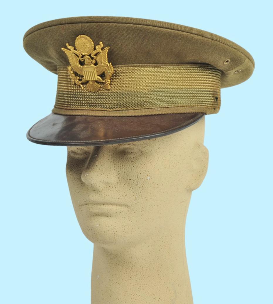 US Army WWI-WWII era Officers Dress Visor Hat (A)