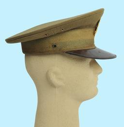 US Army WWI-WWII era Officers Dress Visor Hat (A)