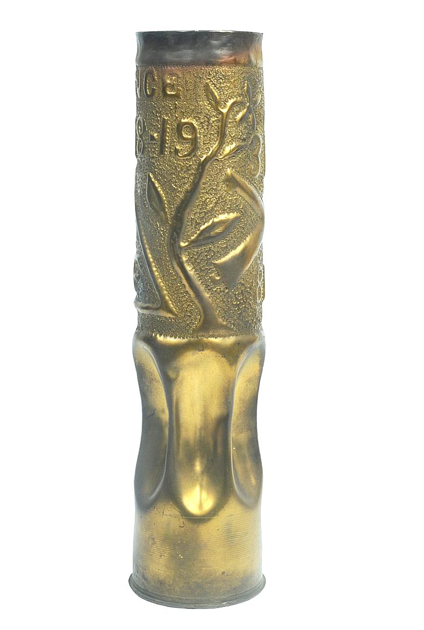 US AEF WWI era Brass Shell Trench Art (VDM)