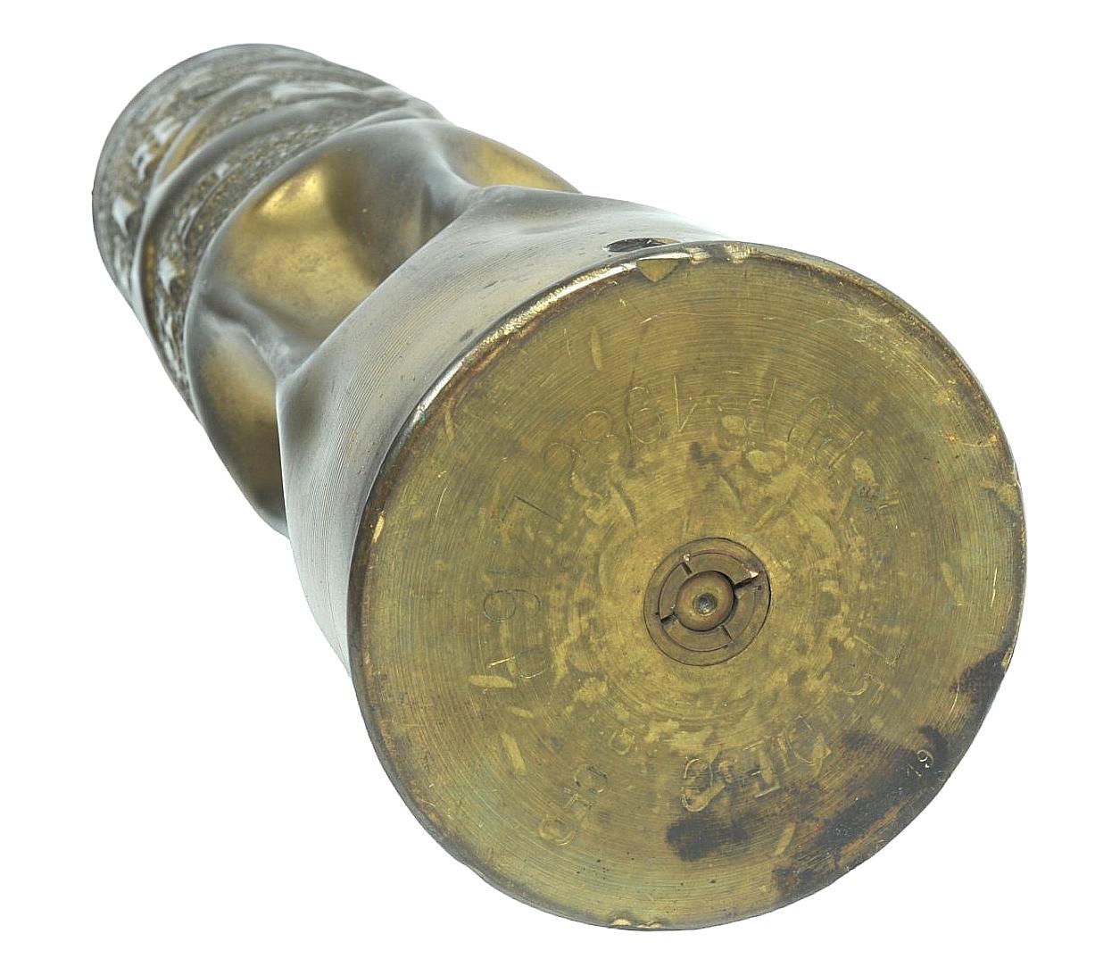 US AEF WWI era Brass Shell Trench Art (VDM)