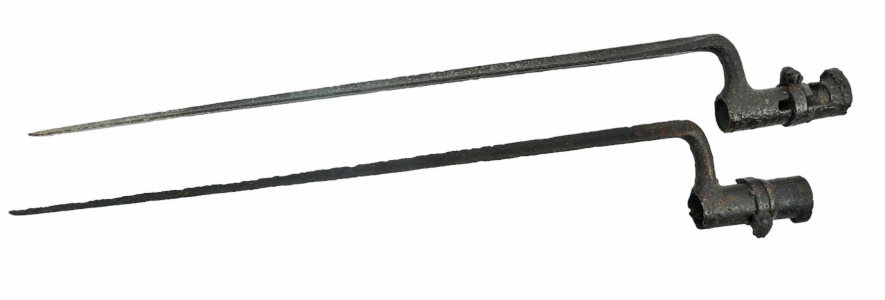 Two Civil War era Excavated Rifle Socket Bayonets (A)