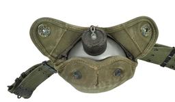 US Military WWII era Canteen & Web Pistol Belt (A)