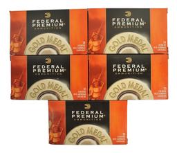 Five 20-Round Boxes of Federal Premium .308 Ammunition (EDN)