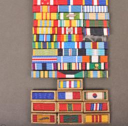 US Army Pilot WWII, Korea, Vietnam, Desert Storm, War on Terrorism Ribbon Rack (CPD)