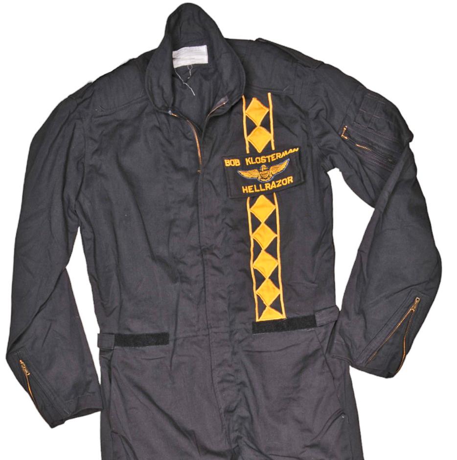 Notorious US Navy Captain Robert C. Klosterman's HELLRAZOR Flight Suit (KDW)