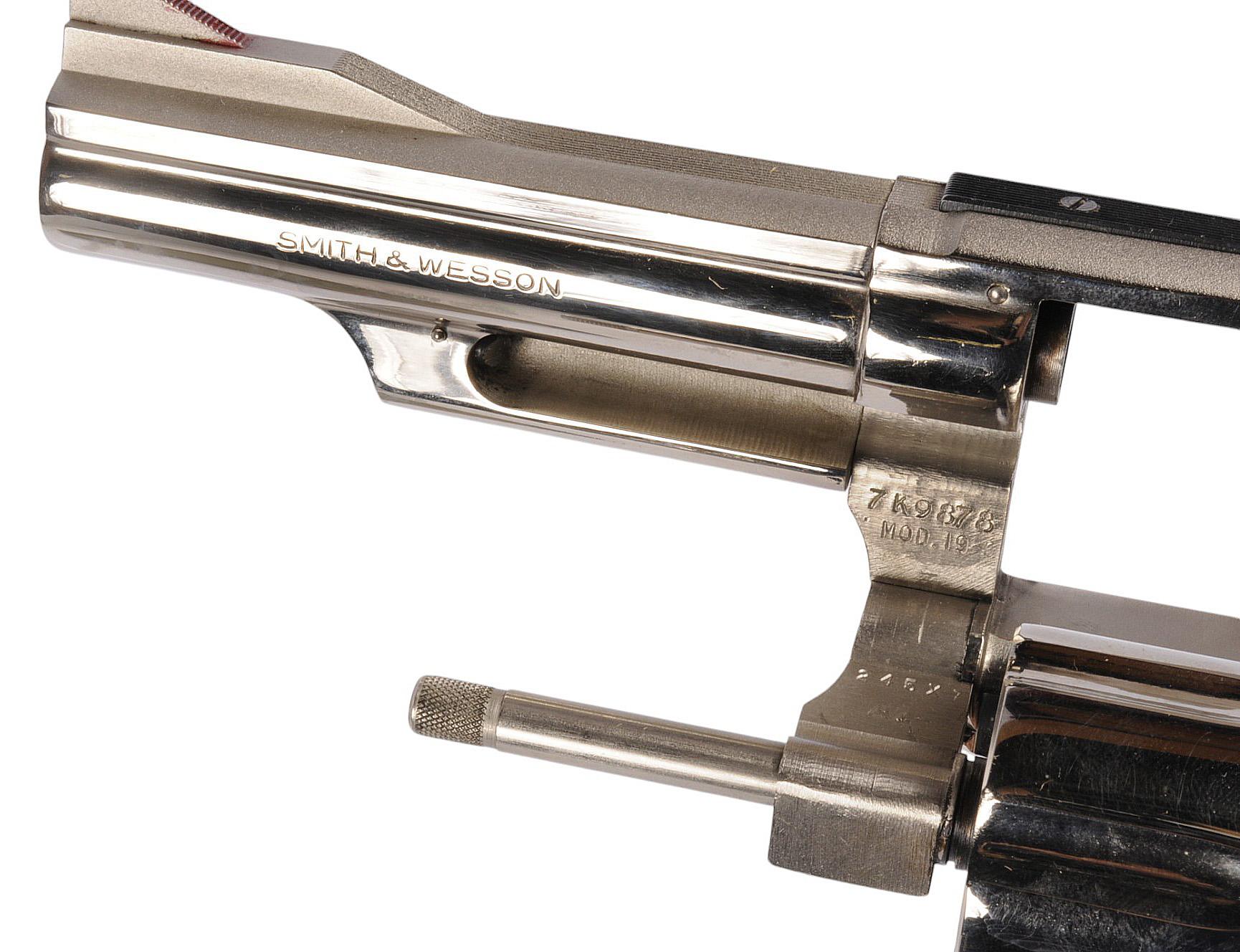 Smith & Wesson Model 19-3 Nickel Double action 357 Magnum Revolver FFL Req:7K9878 (WHS1)
