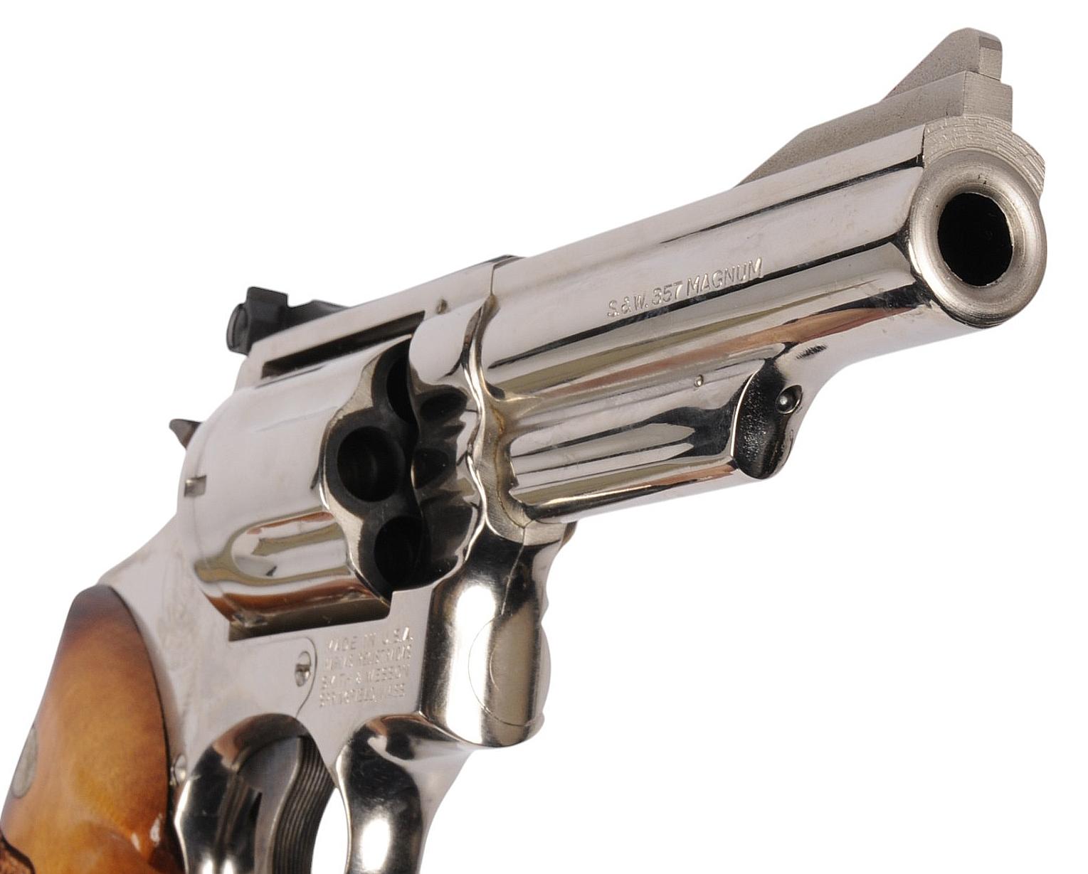 Smith & Wesson Model 19-3 Nickel Double action 357 Magnum Revolver FFL Req:7K9878 (WHS1)