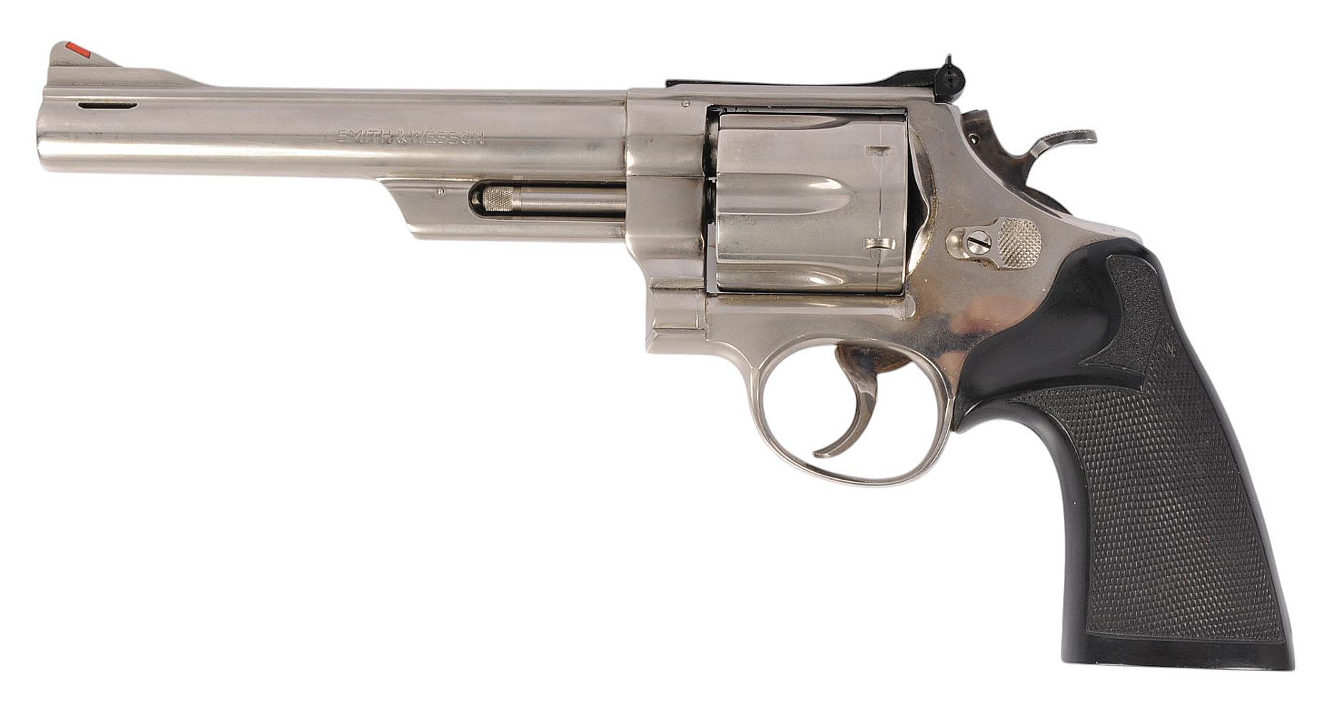 Smith & Wesson Model 29-2 44. Magnum Double-Action Factory Nickel Revolver FFL Req:N126074 (W2R1)