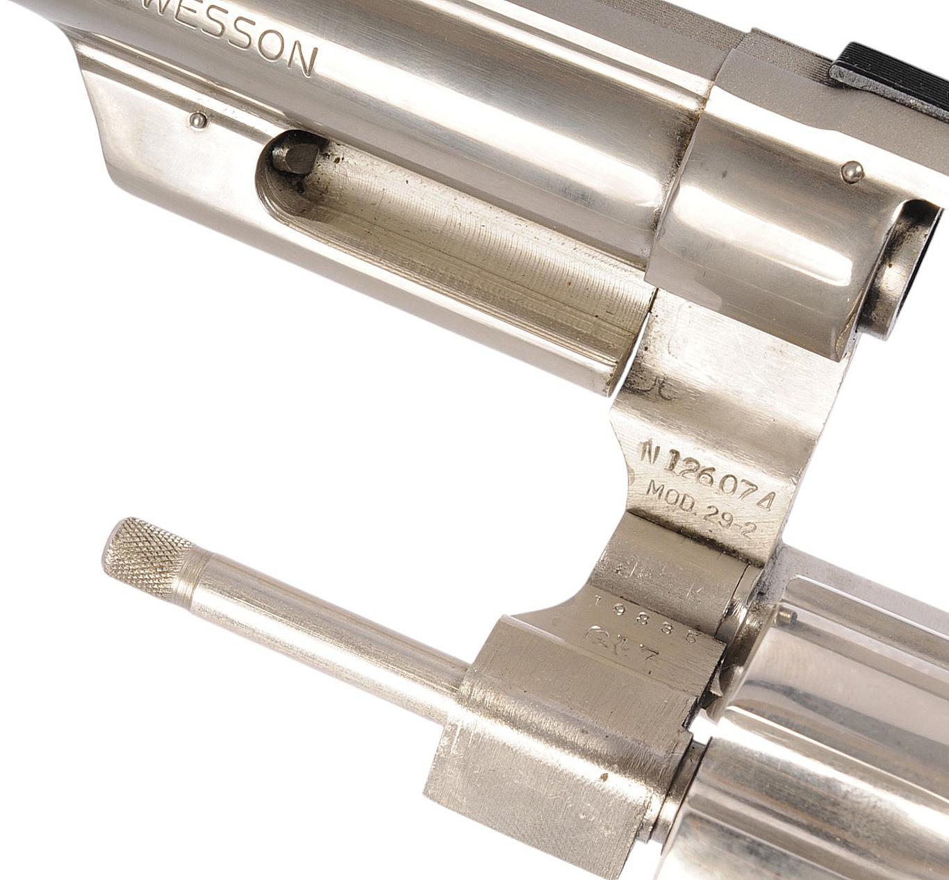 Smith & Wesson Model 29-2 44. Magnum Double-Action Factory Nickel Revolver FFL Req:N126074 (W2R1)