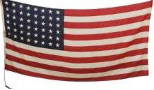 US Navy WWII Mare Island 48 Star 1943 Dated American Flag (M2A)