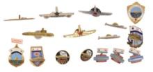 16 Soviet Naval Submarine Badges & Commemorative Pins & Awards (A)