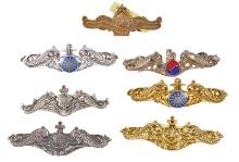 Japanese, Chinese & Korean Naval Enlisted & Officer Submarine Badges (A)