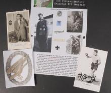 *German WWII Boxer and Fallschirmjäger Max Schmeling Signed Photo Group Lot (A)