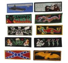 Lot of 11 Assorted US Navy Unofficial Vietnam War "Liberty Cuffs" Novelty Patches (A)
