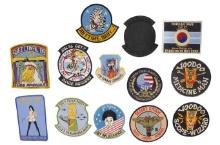 Group Lot of 13 Assorted US Military Cold War era Cruise & Novelty Patches (A)